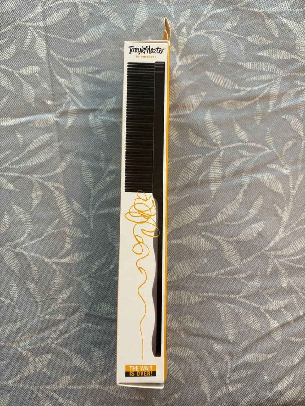 NWT TangleMaster Detangling Brush by PuffCuff Black Hair Comb Made in USA